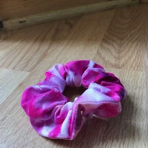 Pink Tye-Dye Scrunchie
